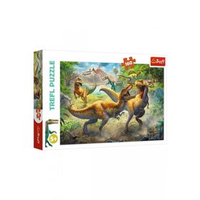 Trefl 15360 160 Parça Fighting Tyrannosaurs Puzzle