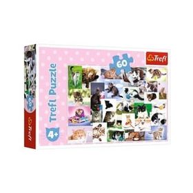 Trefl 17332 Kedi Dünyası 60 Parça Puzzle