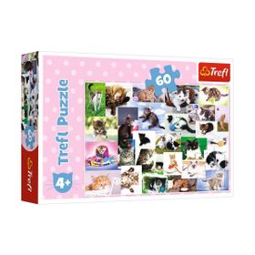 Trefl 17332 Kedi Dünyası 60 Parça Puzzle