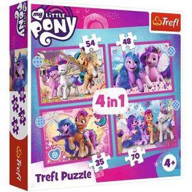 Trefl 34375 Colorful Ponies 4in1 Puzzle