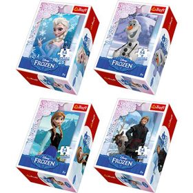 Trefl Disney Lisanslı Frozen Mini Set 4 Adet 54 Parça Elsa Anna Olaf Kristoff Puzzle