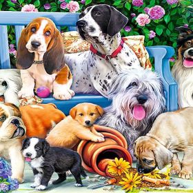 Trefl Dog In The Garden 1000 Parça Puzzle