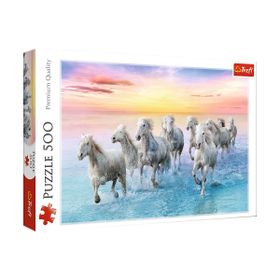 Trefl Dörtnala Beyaz Atlar 500 Parça Puzzle