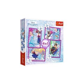Trefl Frozen 35+48+54+70 Parça 4 lü Puzzle
