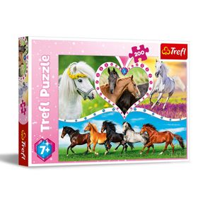 Trefl Güzel Atlar 200 Parça 7 Yaş ve Üzeri Puzzle