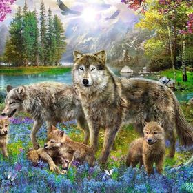 Trefl Lupine Family 1000 Parça Puzzle