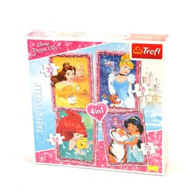 Trefl Prensesler 35+48+54+70 Parça Çocuk Puzzle