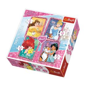 Trefl Prensesler 35+48+54+70 Parça Çocuk Puzzle
