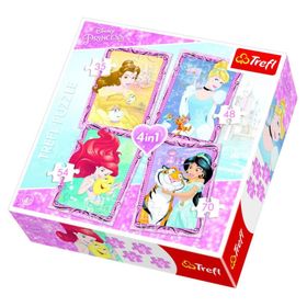 Trefl Prensesler 35+48+54+70 Parça Çocuk Puzzle