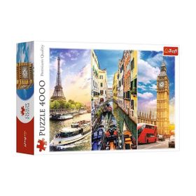 Trefl Puzzle 45009 Trip Around Europe 4000 Parça Puzzle