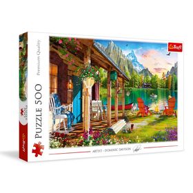 Trefl Puzzle Cabın In The Mountains 500 Parça Puzzle