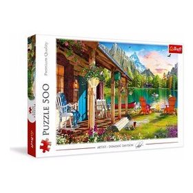 Trefl Puzzle Cabın In The Mountains 500 Parça Puzzle
