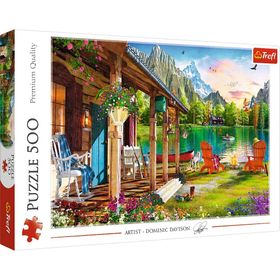 Trefl Puzzle Cabın In The Mountains 500 Parça Puzzle
