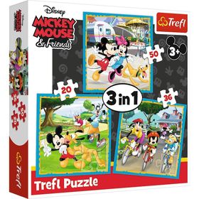 Trefl Puzzle Mickey Mouse with Friends / Disney St 20+36+50 Parça 3 in 1 Puzzle