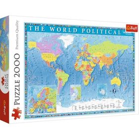 Trefl Puzzle Political Map Of The World 2000 Parça Puzzle