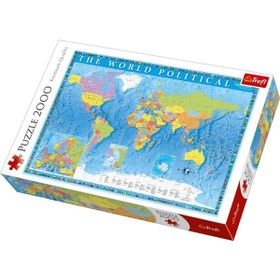 Trefl Puzzle Political Map Of The World 2000 Parça Puzzle