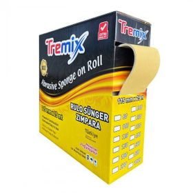 Tremix 25 mt 180 Kum Gold Rulo Soft Sünger Zımpara