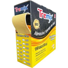 Tremix 25 mt 220 Kum Gold Rulo Soft Sünger Zımpara
