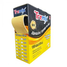 Tremix 25 mt 220 Kum Gold Rulo Soft Sünger Zımpara