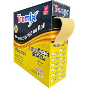 Tremix 25 mt 220 Kum Gold Rulo Soft Sünger Zımpara
