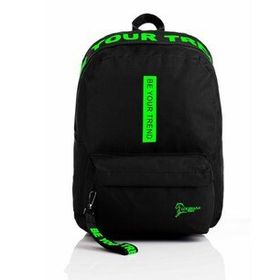 Trend 1901 Be Your Siyah Yeşil Laptop Bölmeli Okul Çantası