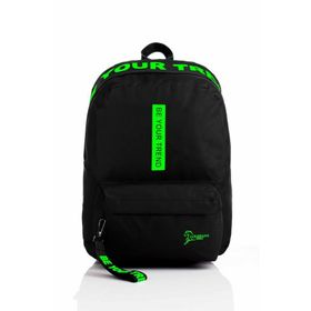 Trend 1901 Be Your Siyah Yeşil Laptop Bölmeli Okul Çantası