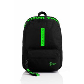 Trend 1901 Be Your Siyah Yeşil Laptop Bölmeli Okul Çantası