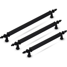 Trend Retro Mat Siyah 96 mm Dolap Çekmece Kulpu
