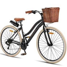 Trendbisiklet Retro Classic 28 Jant 21 Vites Shimano Siyah-Krem Şehir Bisikleti