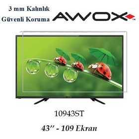 Trendglass Awox 10943ST 43 İnç 109 Ekran LED LCD Tv Ekran Koruyucu Panel
