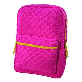 Trendix U1622-PA-SA Pembe - Sarı Parlak Kapitone Sırt Çantası