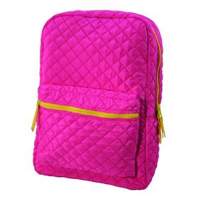 Trendix U1622-PA-SA Pembe - Sarı Parlak Kapitone Sırt Çantası