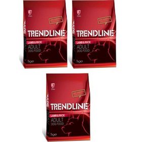 Trendline 3x1 kg Kuzu Etli Pirinçli Yetişkin Köpek Maması