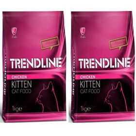 Trendline Kitten Tavuklu 2x1 kg Yavru Kuru Kedi Maması