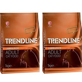 Trendline Kuzu Etli 2x1 kg Yetişkin Kuru Kedi Maması