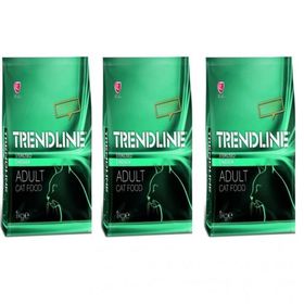 Trendline Tavuklu Yetişkin 3x1 kg Kuru Kedi Maması