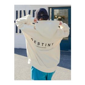 Trendseninle Destıny Tasarım Baskılı Ekru Kadın Sweatshirt