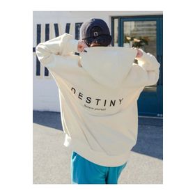 Trendseninle Destıny Tasarım Baskılı Ekru Kadın Sweatshirt