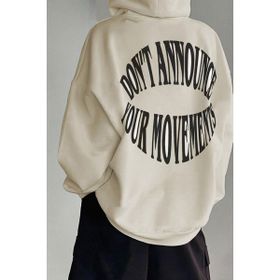 Trendseninle Dont Bej Hoodie Kadın Sweatshirt