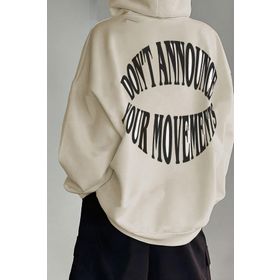 Trendseninle Dont Bej Hoodie Kadın Sweatshirt