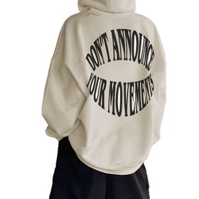 Trendseninle Dont Bej Hoodie Kadın Sweatshirt