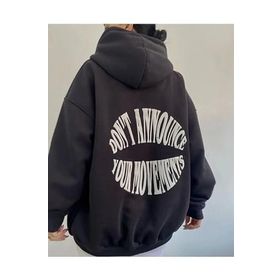 Trendseninle Dont Siyah Beyaz Hoodie Kadın Sweatshirt