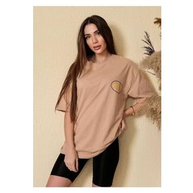 Trendseninle Logo Baskılı Hope Vizon Kadın T-shirt