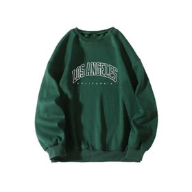 Trendseninle Los Angeles Yeşil Kadın Sweatshirt