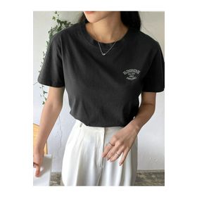 Trendseninle Sunshine Baskılı Siyah1 Oversize Kadın T-shirt