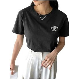 Trendseninle Sunshine Baskılı Siyah1 Oversize Kadın T-shirt