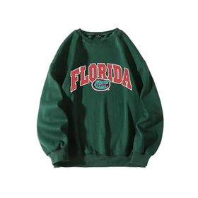 Trendseninle Timsah Baskılı Yeşil Oversize Kadın Sweatshirt