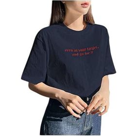 Trendseninle Zero In Your Target Baskılı Laci Oversize Kadın T-shirt