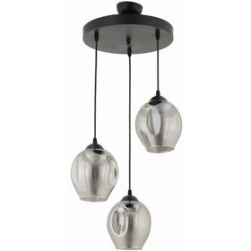 Trendylight Bowling 3'lü Füme Sarkıt Avize
