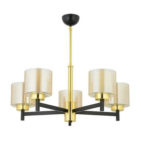 Trendylight G-03-5SG Siyah Gold Gözen 5'li Sarkıt Avize